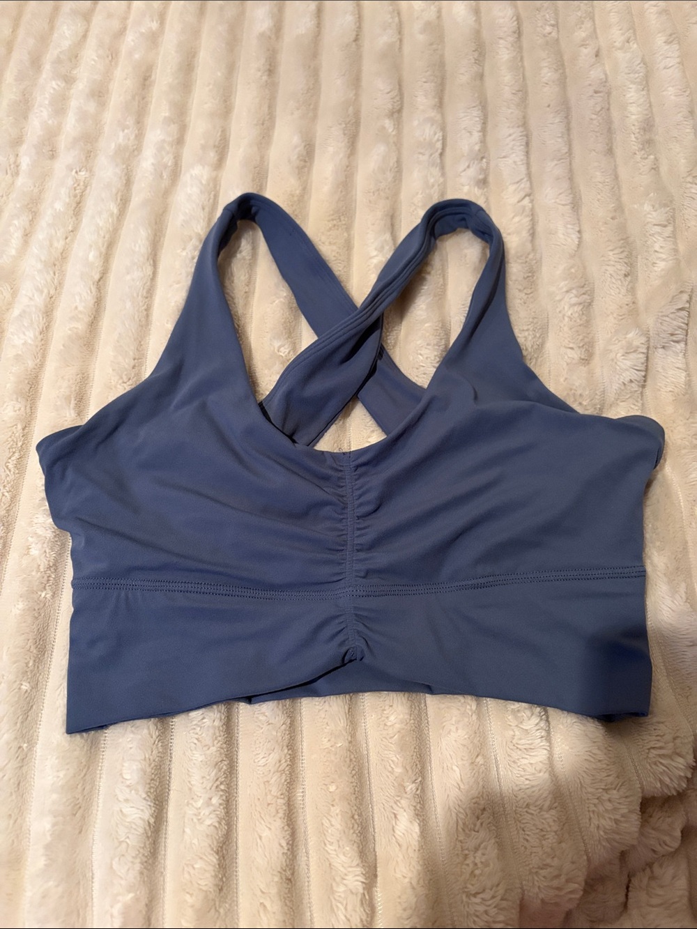 JoyLab Cross-Back Sports Bralette - Dusty Blue